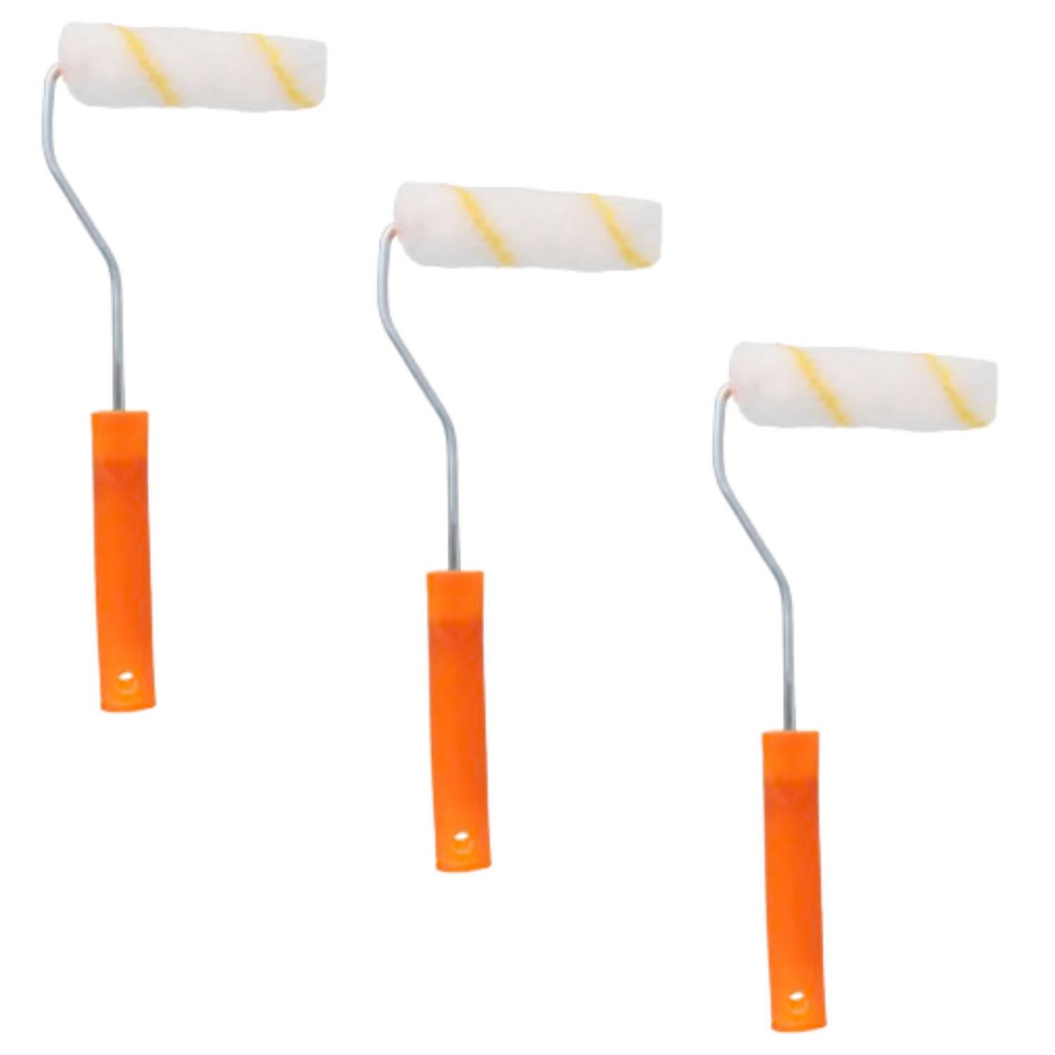 SET 3 RODILLOS CHIPORRO MANGO PLASTICO 10X30CM PARA PINTAR - 1