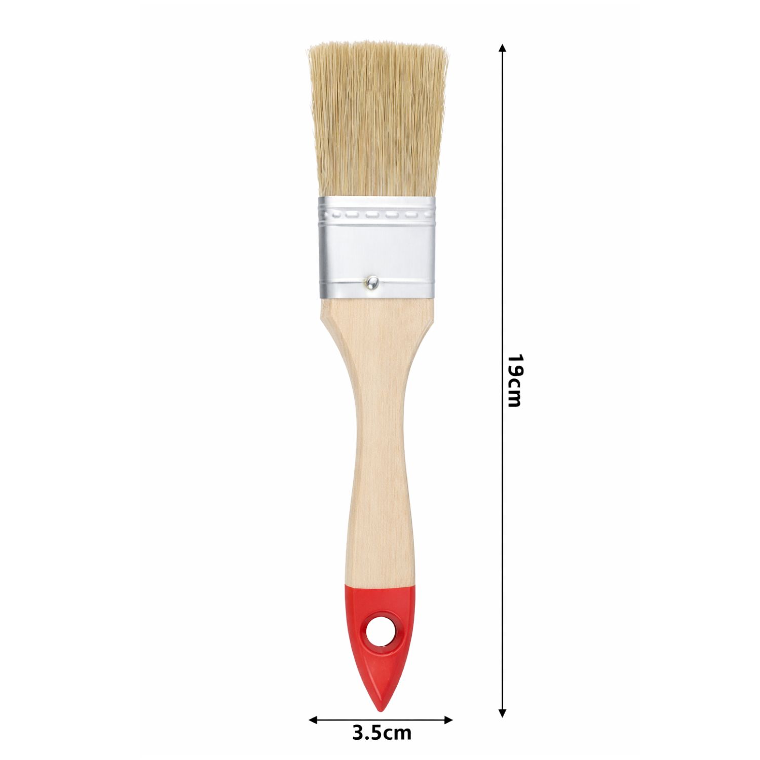 SET 6 BROCHAS MANGO MADERA 1.5 PULGADAS PARA PINTURA PINTAR - 3