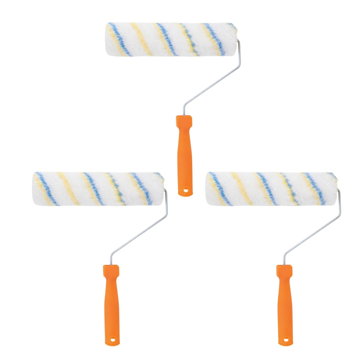SET 3 RODILLOS CHIPORRO MANGO PLASTICO 26X35CM PARA PINTAR - 1