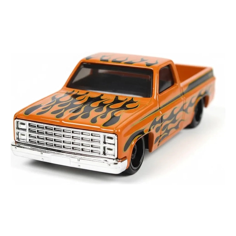 HOT WHEELS XL 83 CHEVY SILVERADO NARANJA LLAMAS 1/43 2026 - 7