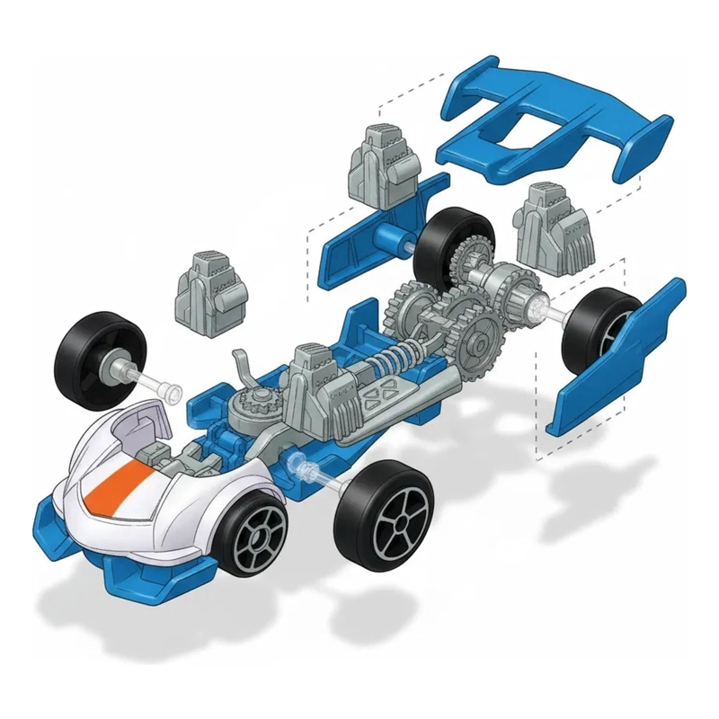SUPER TWIN MILL HOT WHEELS LETS RACE ACTIVATE - 5