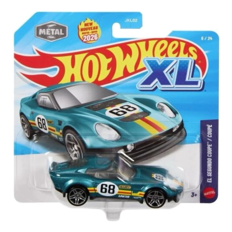 HOT WHEELS XL EL SEGUNDO COUPE 1/43 2026 AZUL ACERO - 1