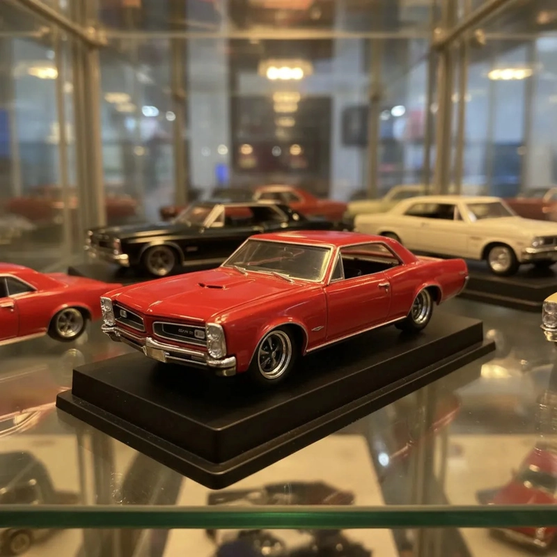 PONTIAC GTO 66 HOT WHEELS SILVER 1/64 - 5