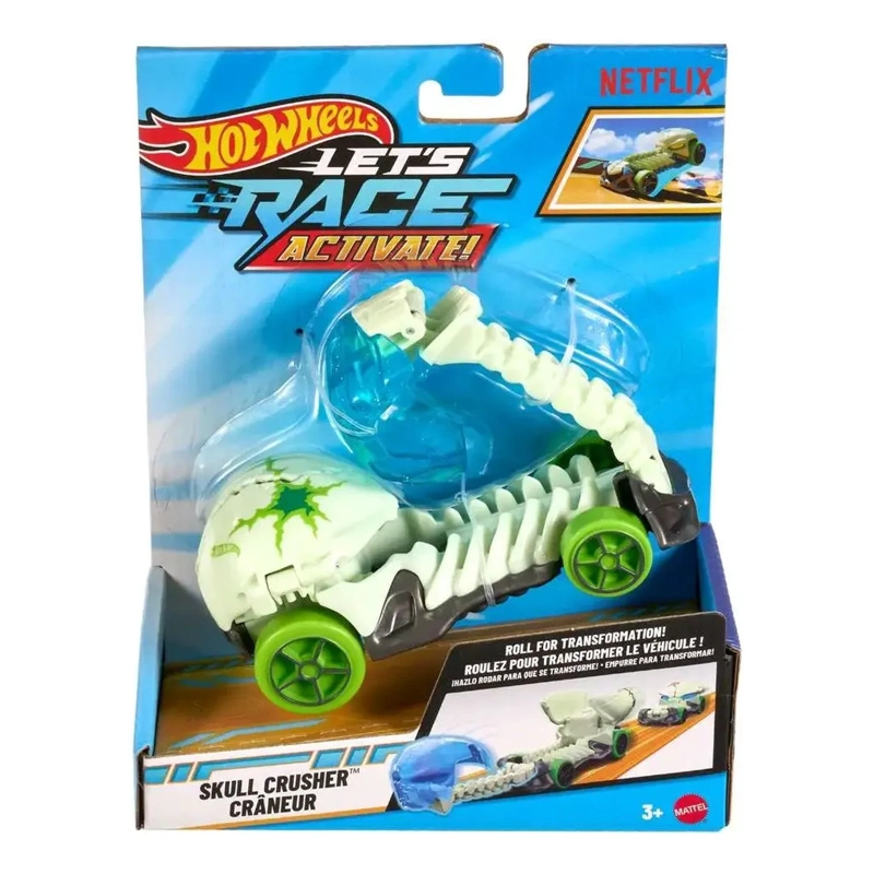 HOT WHEELS LETS RACE ACTIVATE SKULL CRUSHER VEHICLE - 1