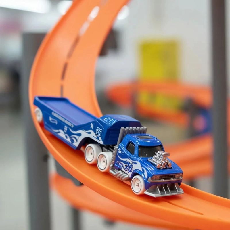 CAMION TRANSPORTADOR FLEET SEMI RODGER DODGER HOT WHEELS TRACK FLEET - 8