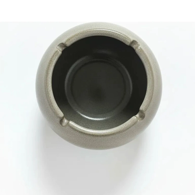 CENICERO CERAMICA REDONDO DECORATIVO MESA WAYU ESFE RICO - 7