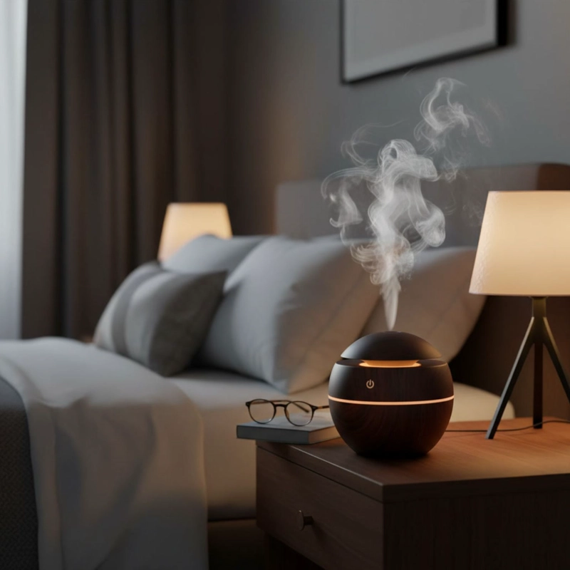 PACK HUMIDIFICADOR 12 ESCENCIAS ASPECTO MADERA OSCURO RELAJACION - 3