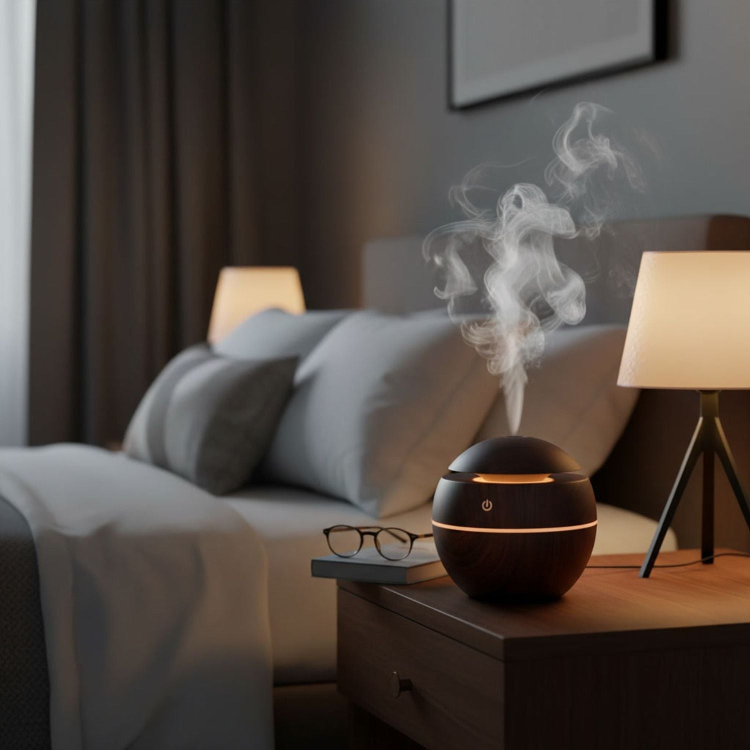 PACK 2 HUMIDIFICADORES 12 ESCENCIAS ASPECTO MADERA OSCURO RELAJACION - 3