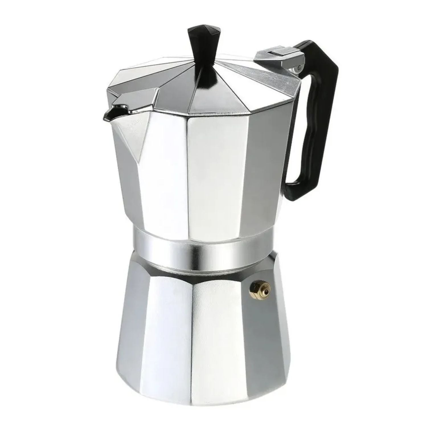 CAFETERA ITALIANA 9 TAZAS CAFETERA PORTATIL COLOR GRIS - 1