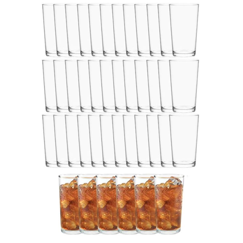 SET 42 VASOS ATLANTA 258ML VIDRIO CELEBRACIONES LARGO - 1