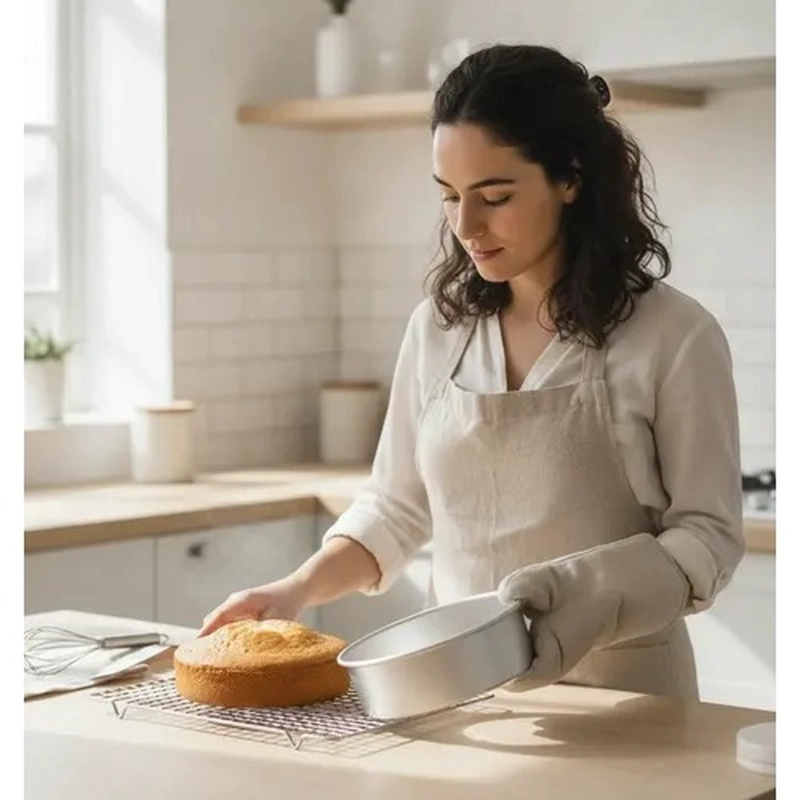 MOLDE TORTA REDONDO DESMONTABLE ALUMINIO 12CM QUEQUE TARTA - 5