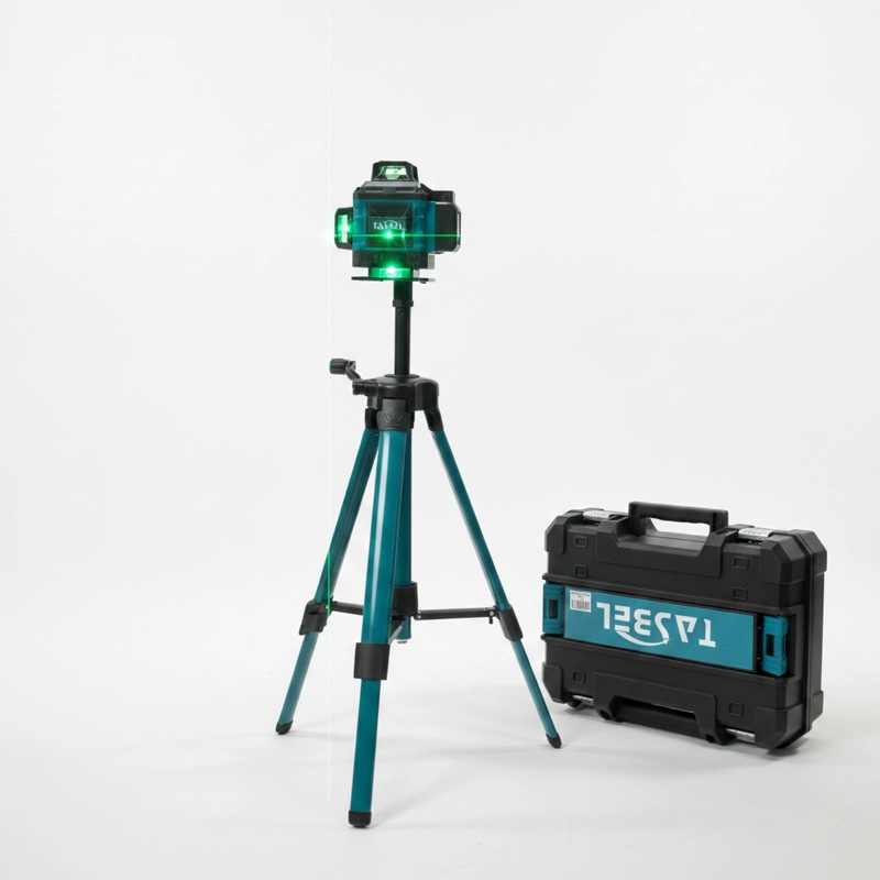 NIVEL LASER PROFESIONAL 16 LINEAS 4D VERDE TRIPODE MALETA - 1