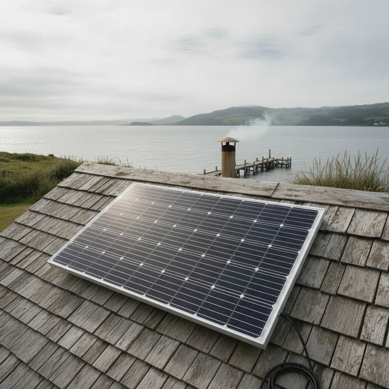 PANEL SOLAR MONOCRISTALINO 170W 12V 24V FOTOVOLTAICO GRIS - 3