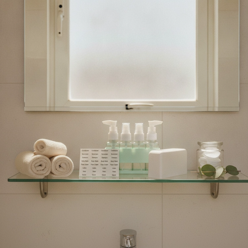 SET 4 BOTELLAS SPRAY ORGANIZADOR BAÑO VERDE 12CM - 4