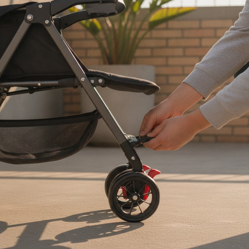 COCHE BEBE  INFANTES PLEGABLE ACERO 12KG SILLA PASEOS COCHECITO - 5