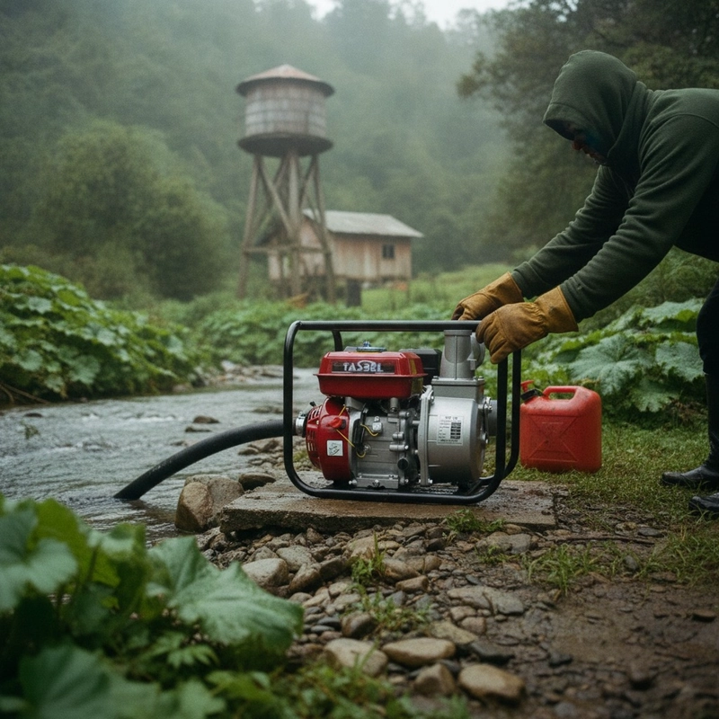 MOTOBOMBA AGUA GASOLINA TASBEL 3 PULGADAS 6.5HP 1000L - 2