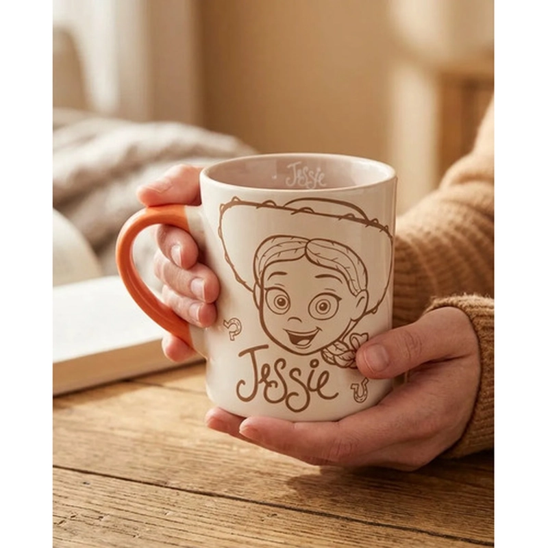 TAZON MUG CERAMICA JESSIE TOY STORY DISNEY 400ML BEIGE - 2