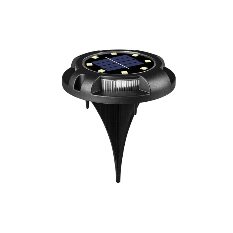 SET 4 FOCOS SOLARES 8 LED PISO JARDIN ESTACA EXTERIOR 600LM - 1