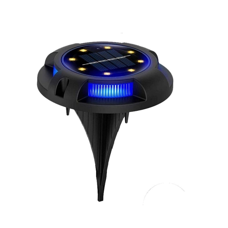 SET 4 FOCOS SOLARES 8 LED PISO JARDIN ESTACA EXTERIOR 600LM - 4