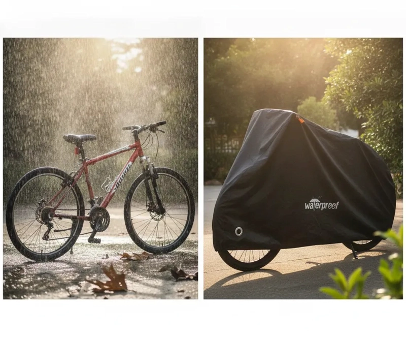 FUNDA PARA BICICLETA IMPERMEABLE CARPA MOTO COBERTOR 110X200 - 4