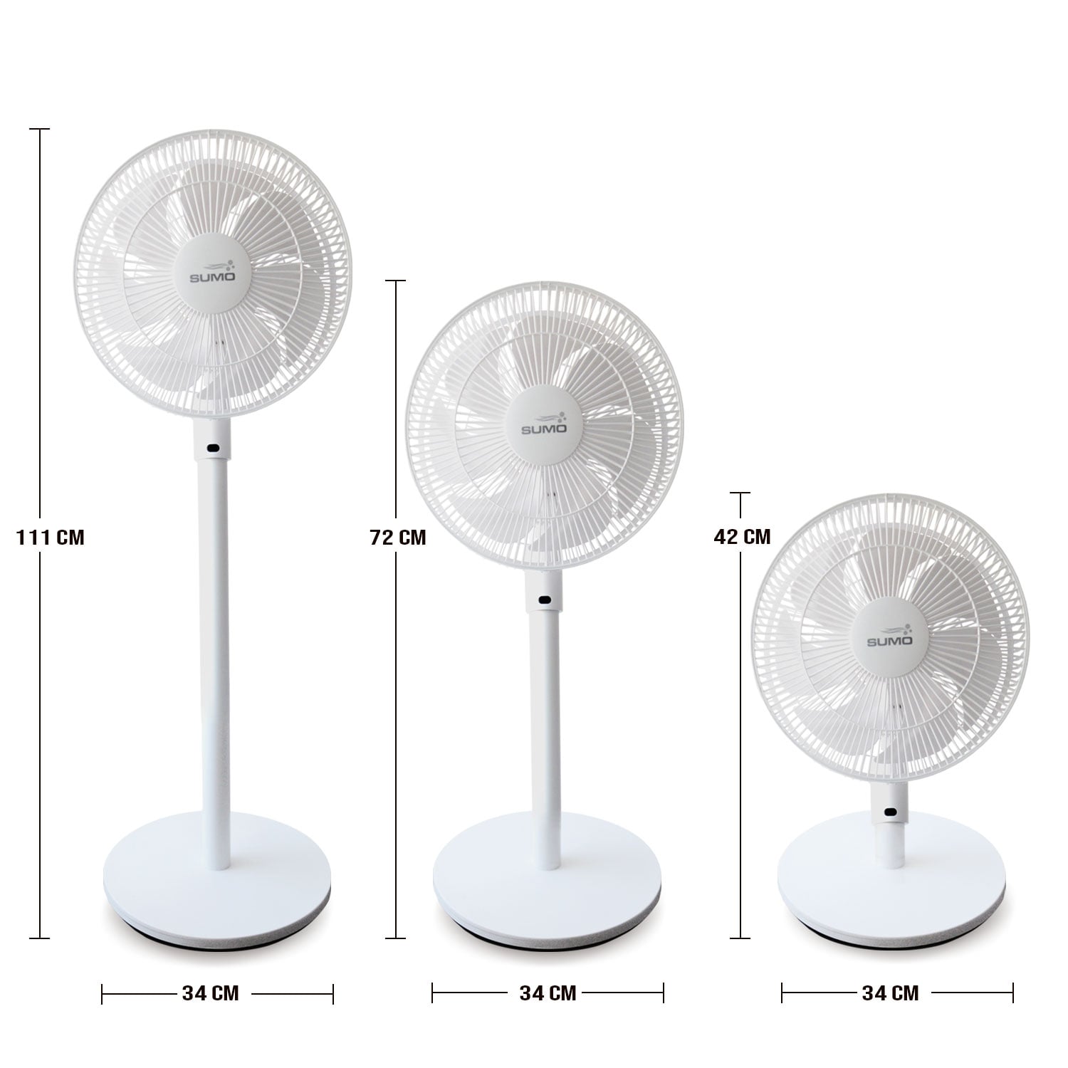 VENTILADOR SILENCIOSO SUMO 24 WATTS DE 3 NIVELES CON CONTROL REMOTO VP-88 - 1