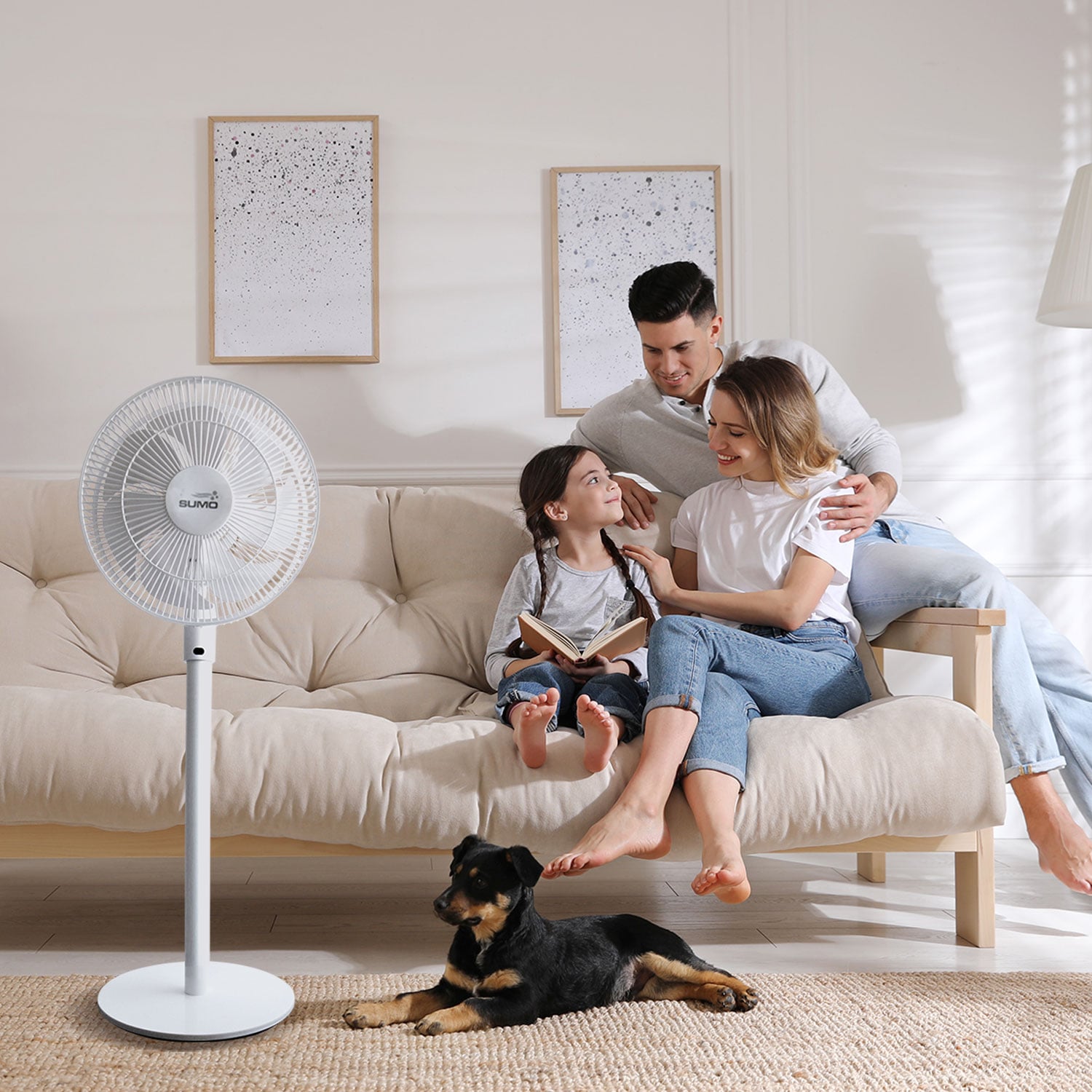 VENTILADOR SILENCIOSO SUMO 24 WATTS DE 3 NIVELES CON CONTROL REMOTO VP-88 - 8