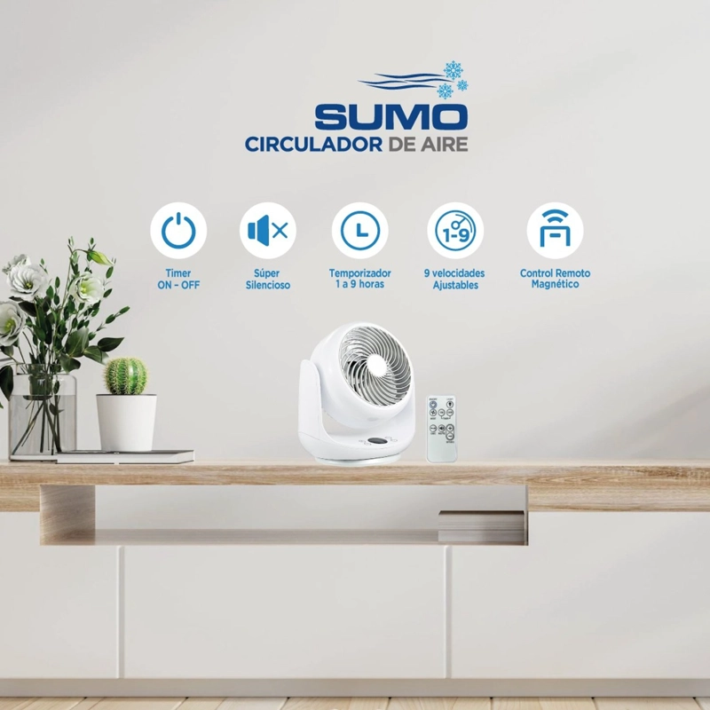 VENTILADOR ULTRA SILENCIOSO CON CONTROL REMOTO VC-35 - 3