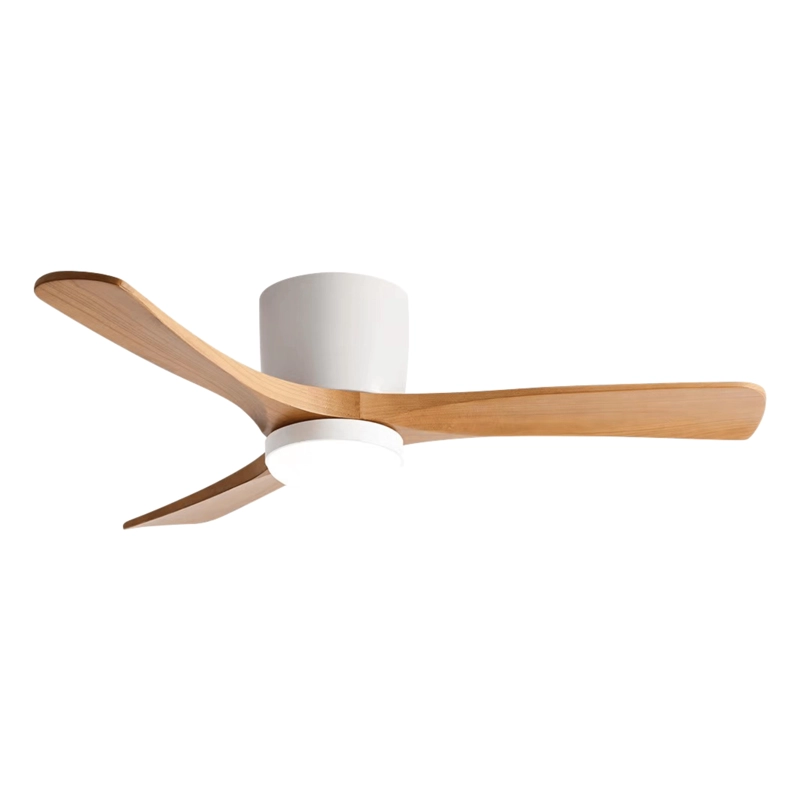 VENTILADOR DE TECHO SUMO VT60 BLANCO LED 52" 3 ASPAS DE MADERA NATURAL - 1