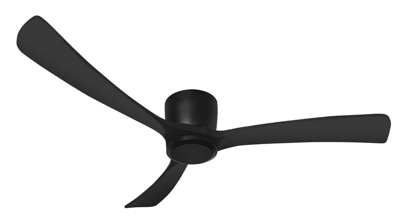 VENTILADOR DE TECHO SUMO VT50 52' 3 ASPAS DE MADERA NEGRO - 1