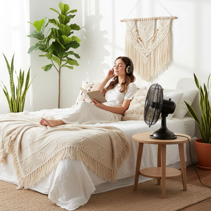 VENTILADOR DE MESA RETRO SUMO VM30 12' NEGRO - 4