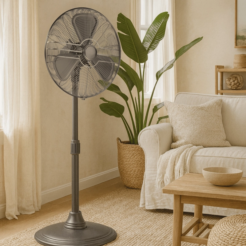VENTILADOR DE PIE RETRO SUMO VP40 16' NEGRO - 4