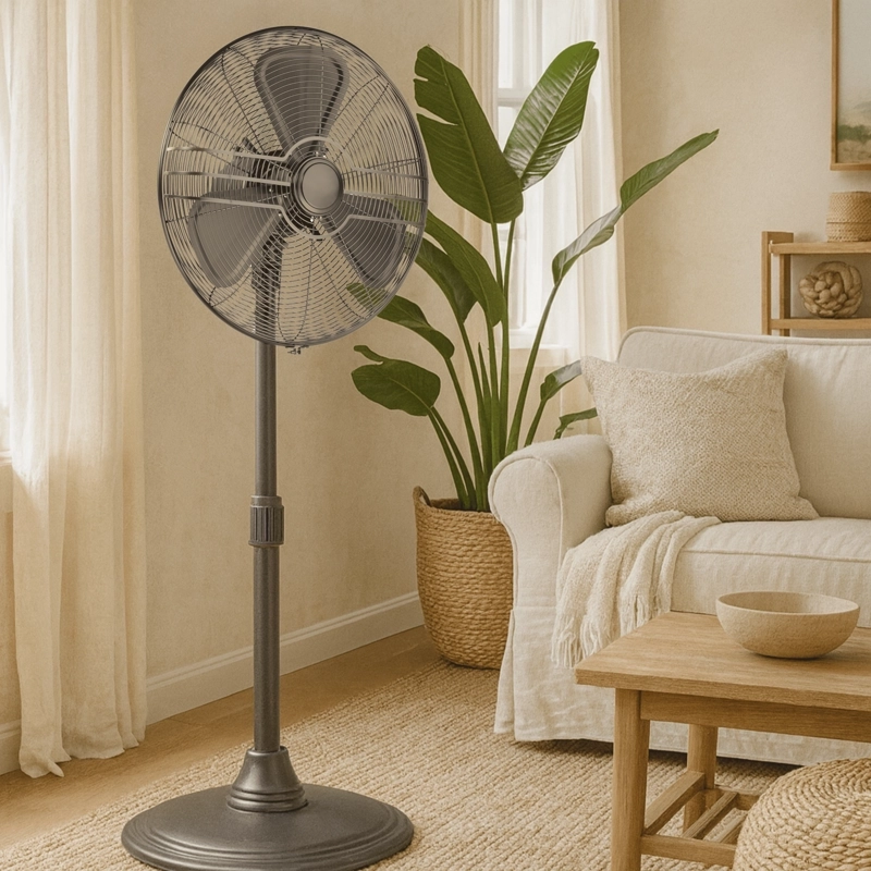 VENTILADOR DE PIE RETRO SUMO VP40 16' NEGRO - 4