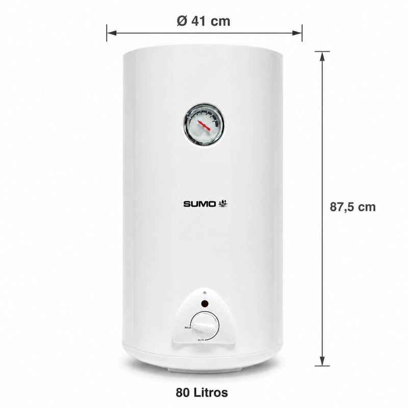 TERMO ELE CTRICO MURAL 80 LITROS 1500 W - 3