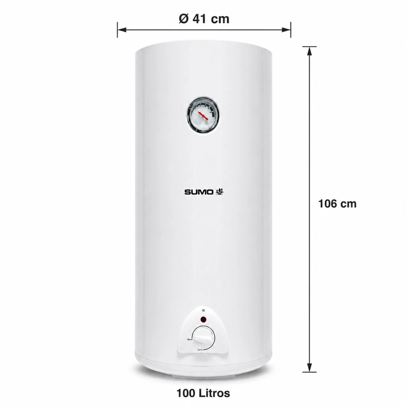 TERMO ELECTRICO MURAL 100 LITROS 1500 W - 4