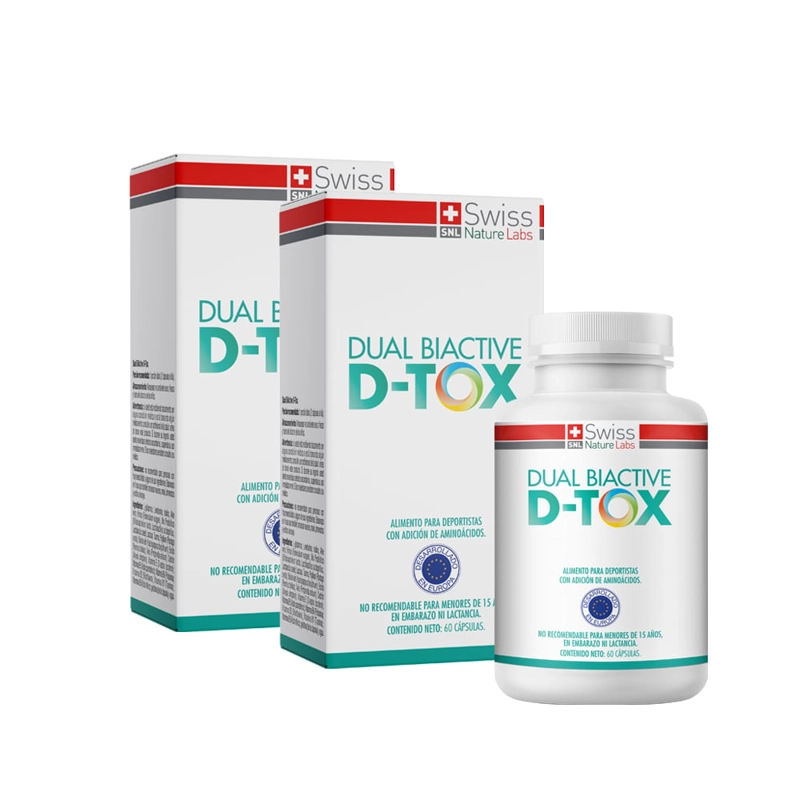 SUPLEMENTO ALIMENTICIO SWISS NATURE LABS DUAL BIACTIVE D-TOX 2 MESES CAPSULAS BLANDAS - 3