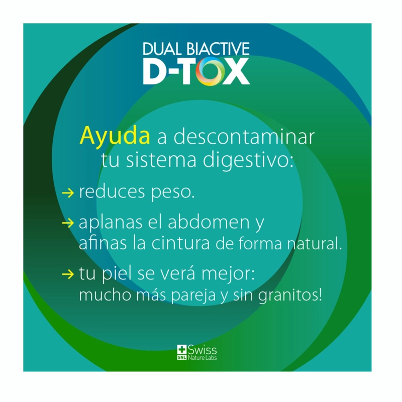 SUPLEMENTO ALIMENTICIO SWISS NATURE LABS DUAL BIACTIVE D-TOX 2 MESES CAPSULAS BLANDAS - 6