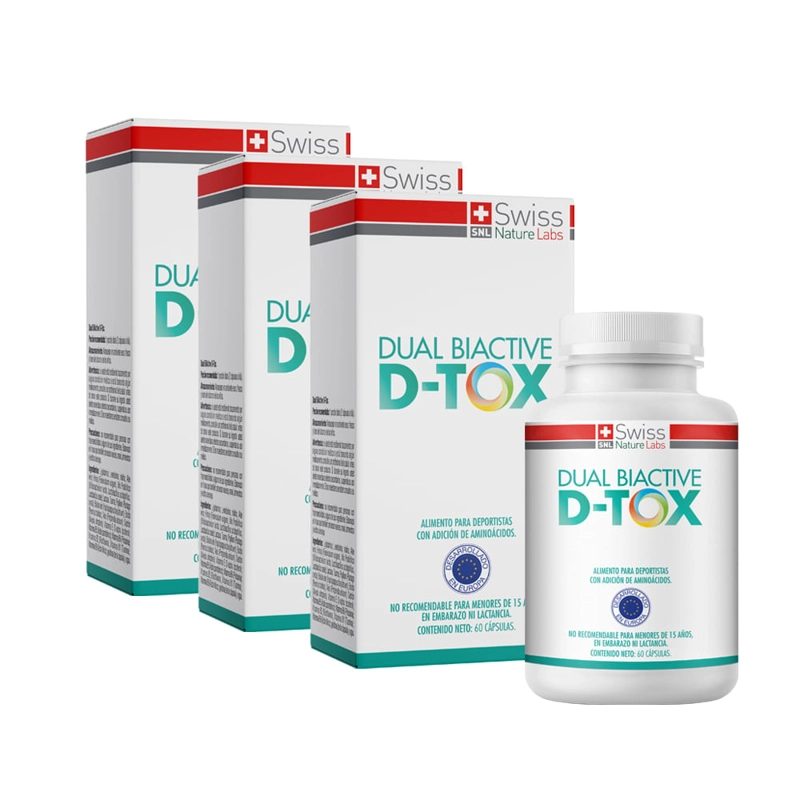 SUPLEMENTO ALIMENTICIO SWISS NATURE LABS DUAL BIACTIVE D-TOX 3 MESES CAPSULAS BLANDAS - 3