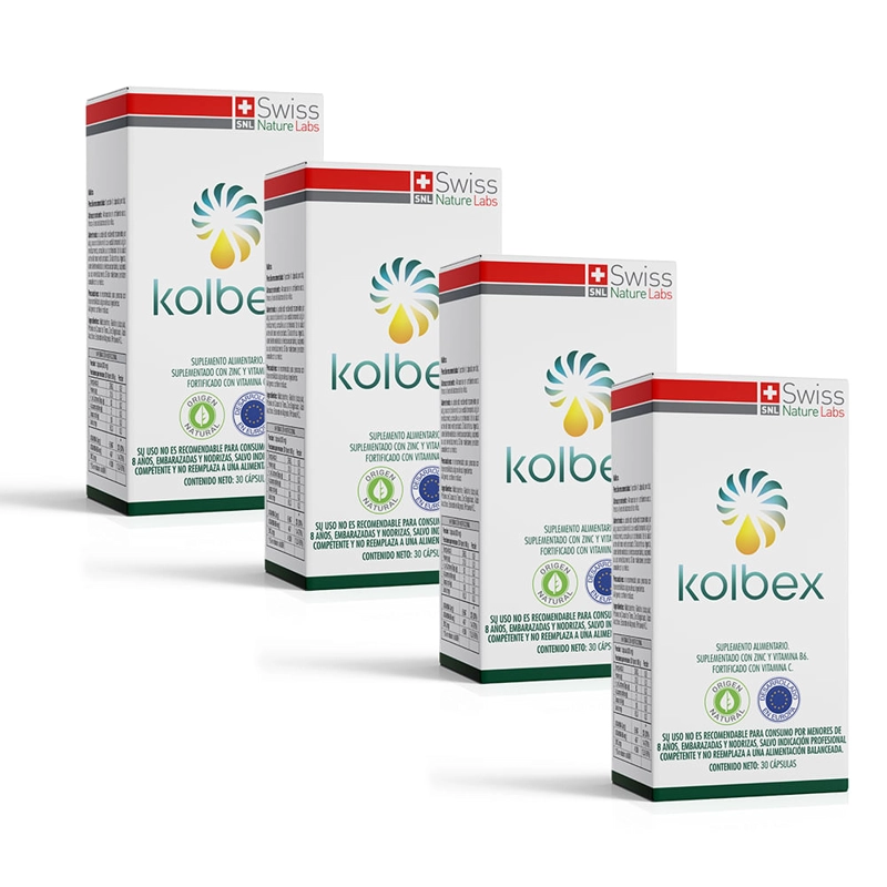 SUPLEMENTO SWISS NATURE LABS KOLBEX PROTEINA CARACOL 4 MESES CAPSULAS BLANDAS - 2