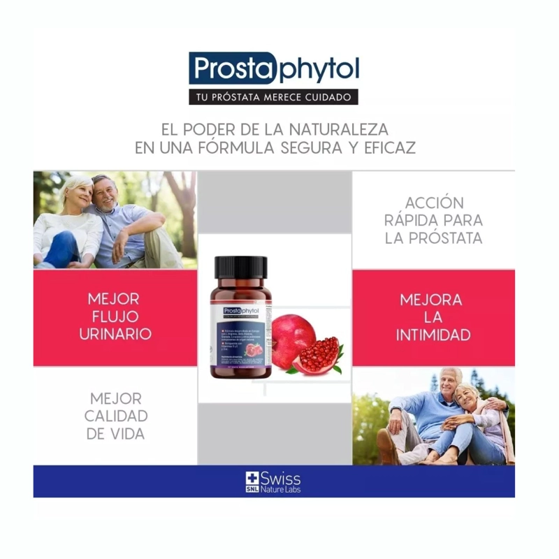 SUPLEMENTO SWISS NATURE LABS PROSTAPHYTOL SALUD PROSTATA 4 MESES CAPSULAS BLANDAS - 8