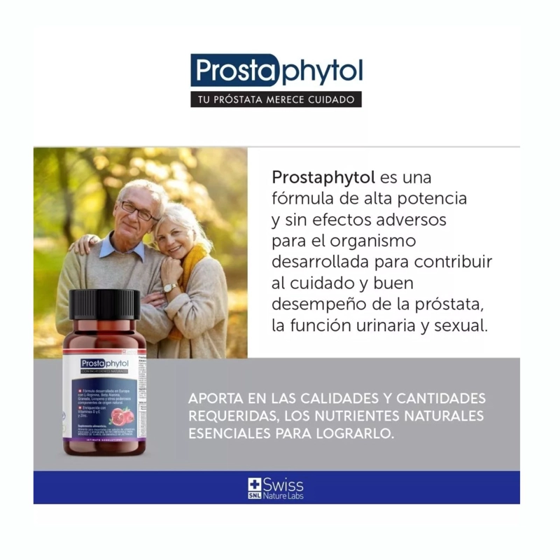 SUPLEMENTO SWISS NATURE LABS PROSTAPHYTOL SALUD PROSTATA 4 MESES CAPSULAS BLANDAS - 9