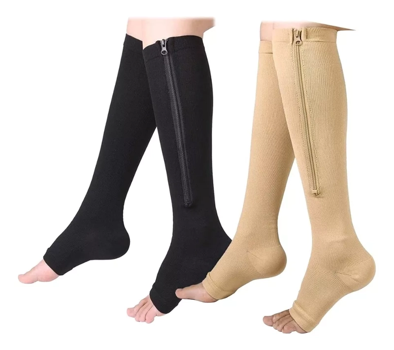 MEDIAS COMPRESORAS SWISS NATURE LABS VITAL SOCKS 2 BEIGE + 1 NEGRO TALLA L XL - 8