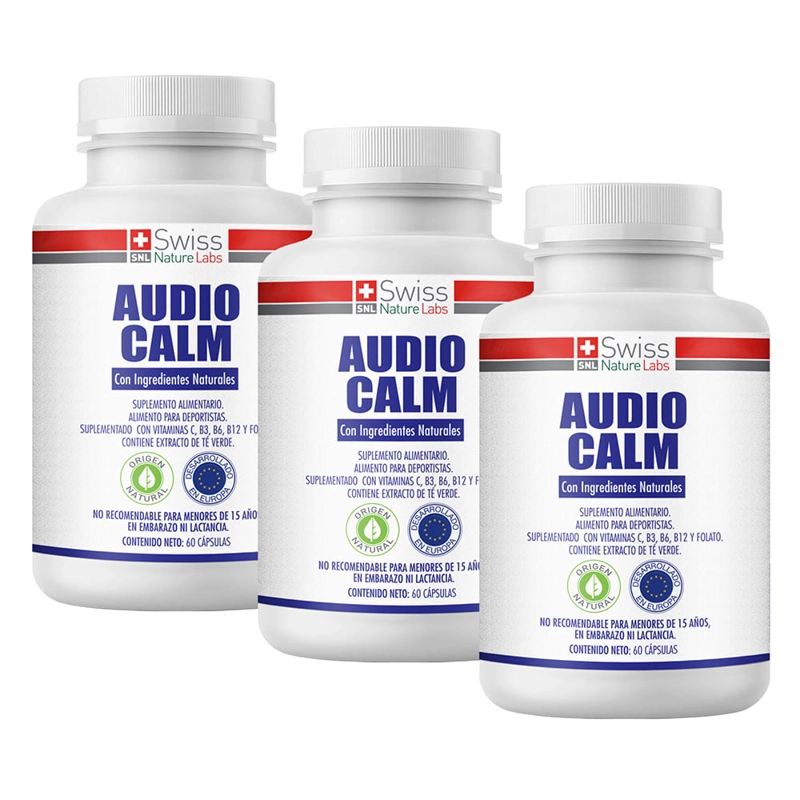 SUPLEMENTO ALIMENTICIO SWISS NATURE LABS AUDIO CALM 3 MESES - 1