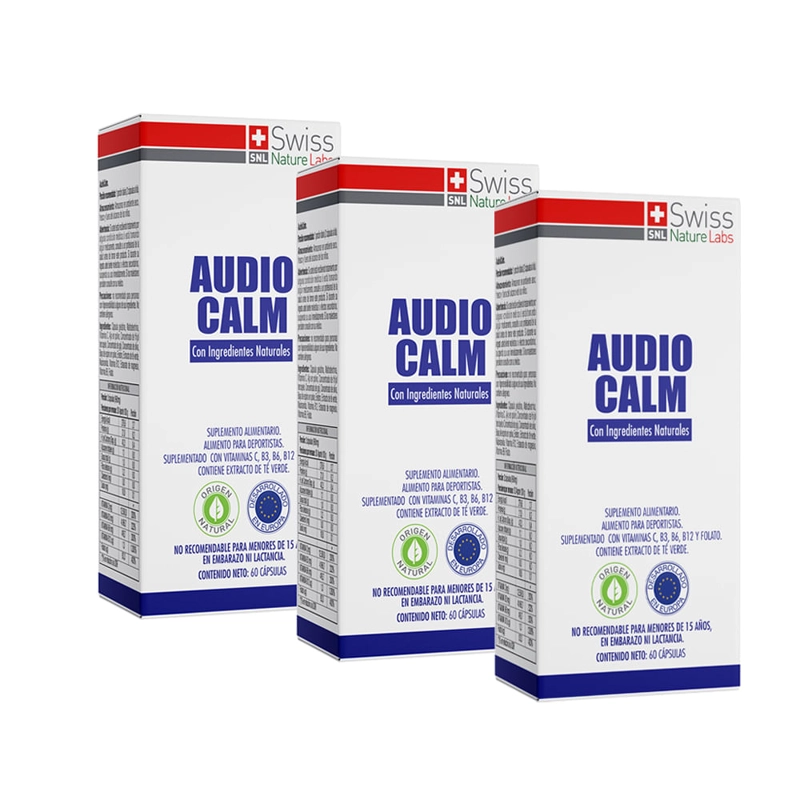 SUPLEMENTO ALIMENTICIO SWISS NATURE LABS AUDIO CALM 3 MESES - 2