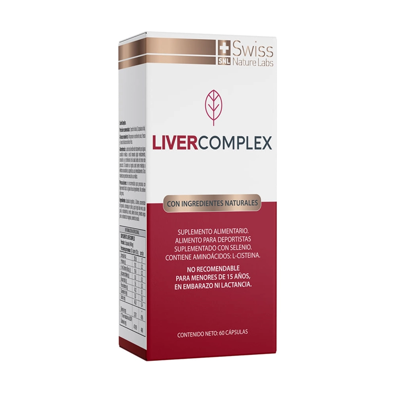 SUPLEMENTO ALIMENTICIO SWISS NATURE LABS LIVER COMPLEX UN MES - 2