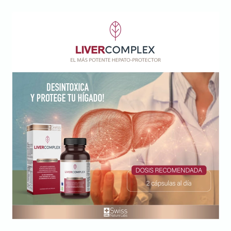 SUPLEMENTO ALIMENTICIO SWISS NATURE LABS LIVER COMPLEX UN MES - 7