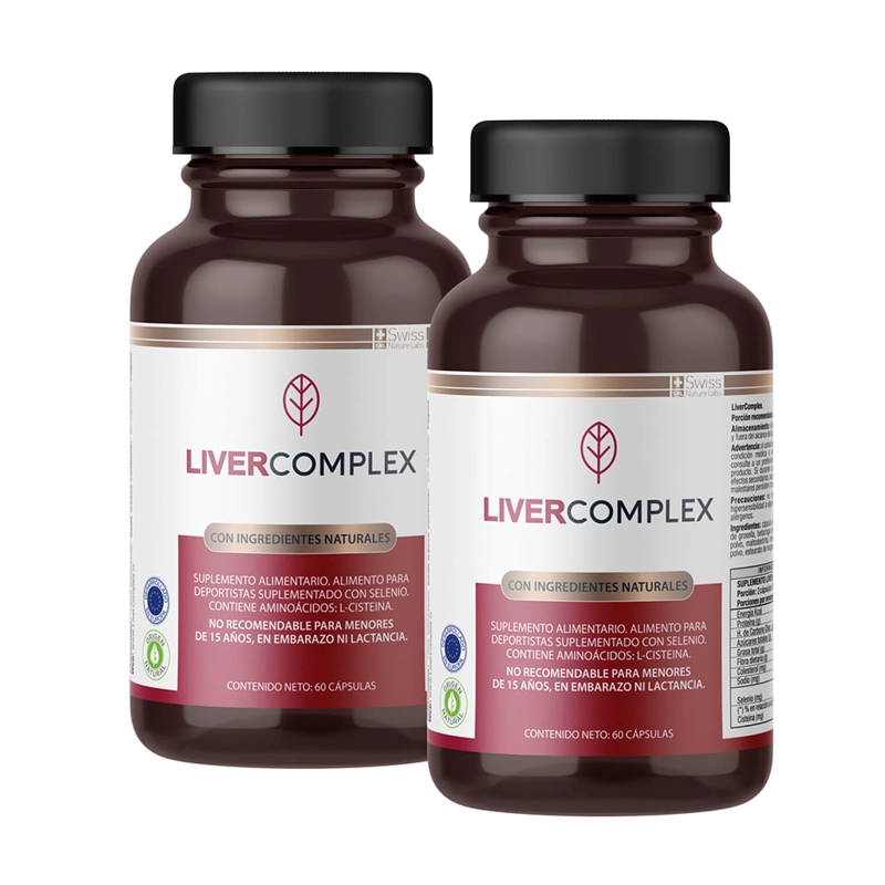 SUPLEMENTO ALIMENTICIO SWISS NATURE LABS LIVER COMPLEX DOS MESES - 1