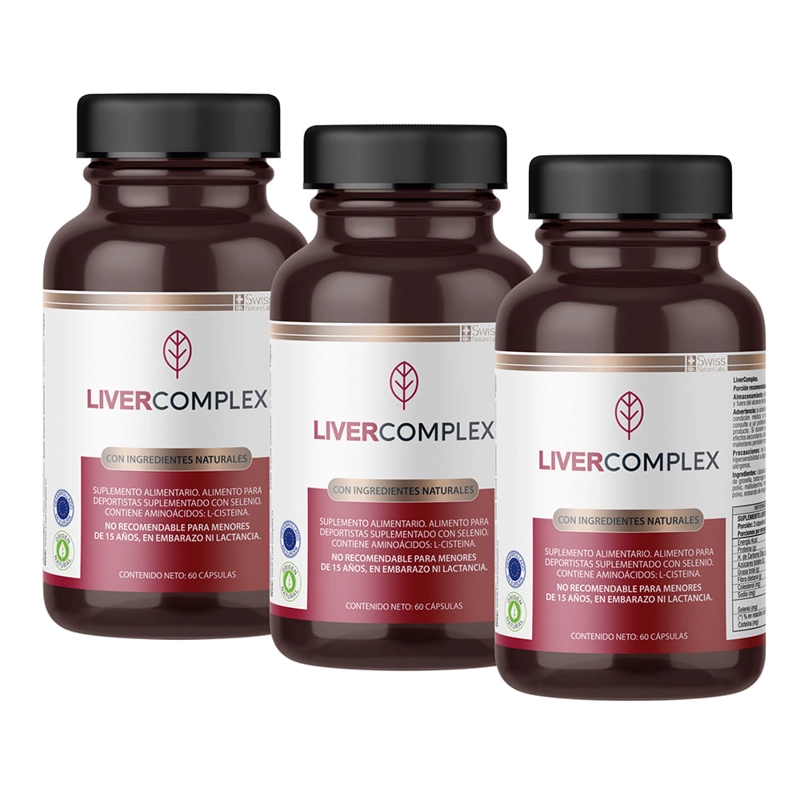 SUPLEMENTO ALIMENTICIO SWISS NATURE LABS LIVER COMPLEX TRES MESES - 1