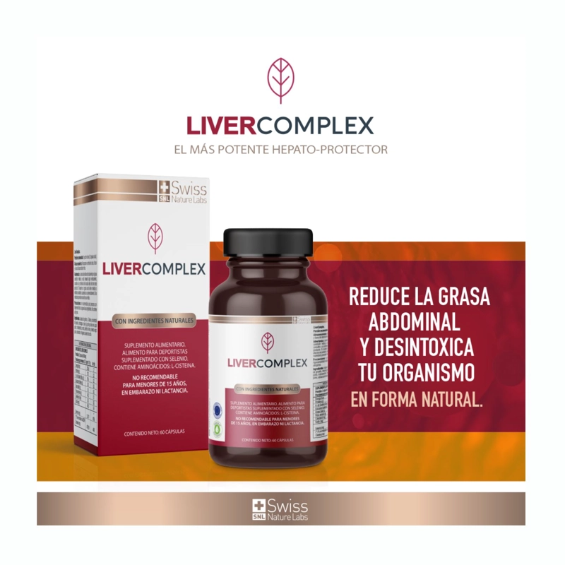 SUPLEMENTO ALIMENTICIO SWISS NATURE LABS LIVER COMPLEX TRES MESES - 5