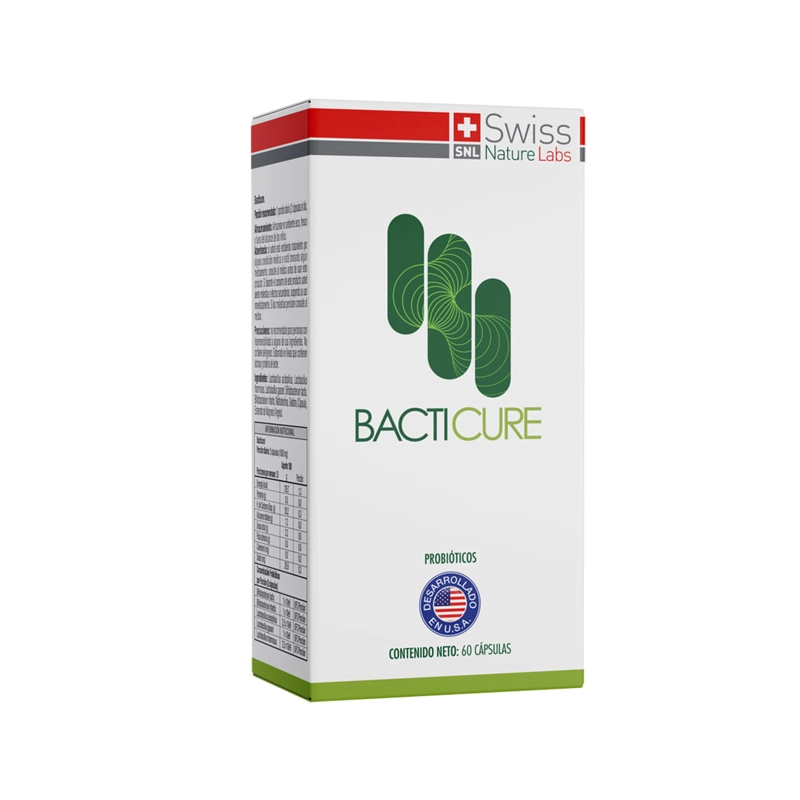 SUPLEMENTO ALIMENTICIO SWISS NATURE LABS BACTICURE - ESCUDO PROBIOTICO UN MES - 2