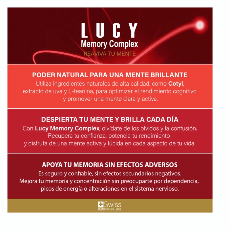 SUPLEMENTO ALIMENTICIO SWISS NATURE LABS LUCY MEMORY DOS MESES - 7